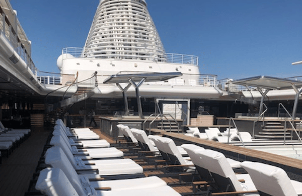 Outside on ship